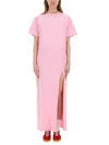 Msgm Bottega Veneta Silver-gold-brown Metal Sunglasses In Pink