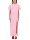 Msgm Bottega Veneta Silver-gold-brown Metal Sunglasses In Pink