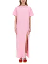 Msgm Bottega Veneta Silver-gold-brown Metal Sunglasses In Pink