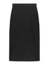Msgm Maxirock Mit Logo-print In Negro