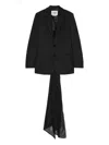 Msgm Long-sleeve Blazer In Black