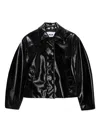 Msgm Long-sleeve Bomber Jacket In Black