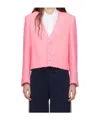 Msgm Long Sleeve Casual Jacket In Pink