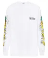 Msgm Long-sleeve Fruit-print T-shirt In White
