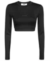 Msgm Round-necked T-shirt In Black