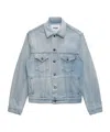 Msgm Long Sleeve Denim Jacket In Blue