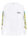 Msgm Long-sleeve Fruit-print T-shirt In White