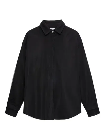 Msgm Long-sleeve Shirt In Black