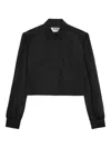 Msgm Long-sleeve Shirt In Black