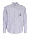 Msgm Long Sleeve Shirt In Gray