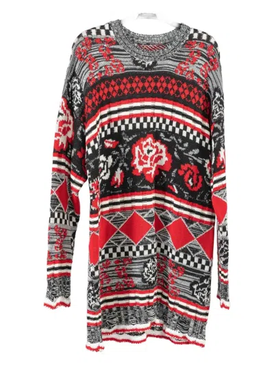 Msgm Long-sleeve Sweater In Gray