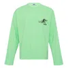Msgm Long Sleeve Tee In Green