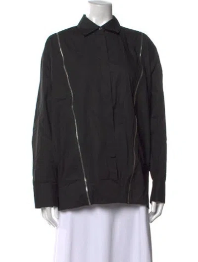 Pre-owned Msgm Long Sleeve Top W/ Tags In Black