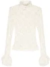 Msgm Shirts White In White
