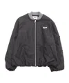 Msgm Long-sleeved Casual Jacket In Black