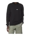 Msgm Long-sleeved Sweater In Black
