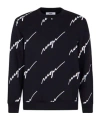 Msgm Long-sleeved Sweater In Black