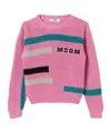 Msgm Long-sleeved Sweater In Pink