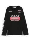 Msgm Rhinestone-embellished T-shirt In Black