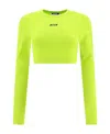 Msgm Long Sleeved T-shirt In Yellow