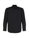 Msgm Long-sleeved Shirt In Black
