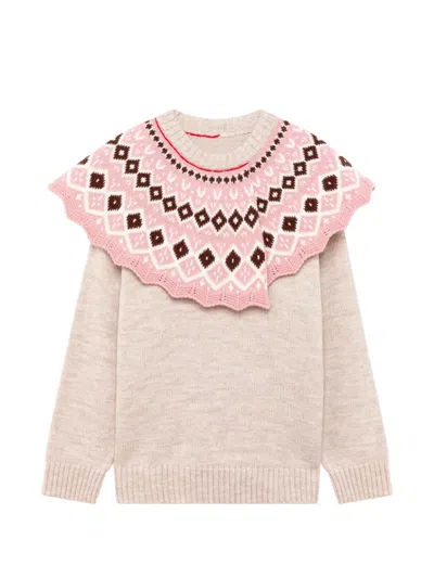 Msgm Long-sleeves Sweater In Pink