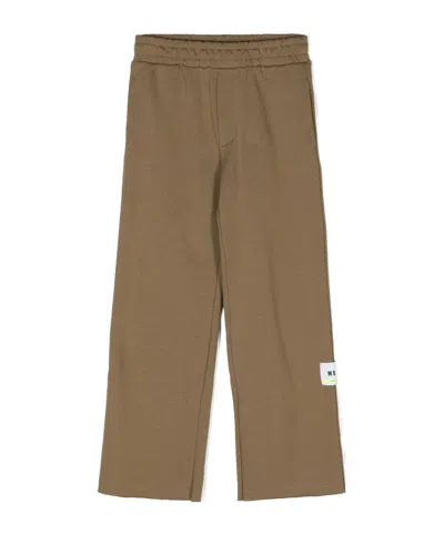 Msgm Loose Waist Trousers In Brown