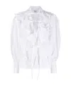 Msgm Lotus Leaf Trimmed Blouse