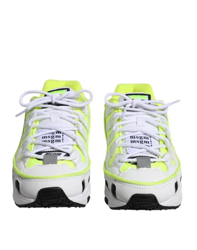 Pre-owned Msgm Low Top Trainers Lace Up Sneakers Men's Shoes () In Multi
