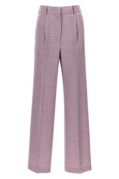 MSGM MSGM LUREX PINSTRIPED PANTS