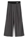 Msgm Lurex Pinstriped Trousers In 灰色