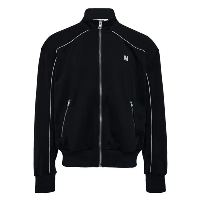 Msgm M Jacket With White In Black