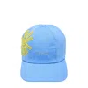 Msgm Macrame Sun Patch Cap In Blue