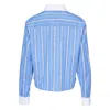Msgm Macrame Sun Patch Shirt In Blue