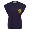 Msgm Macrame Sun Patch Tank In Purple