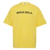 Msgm Maglia Gialla Tee In Yellow