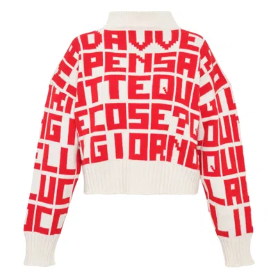 Msgm Maglia Sweater In Red