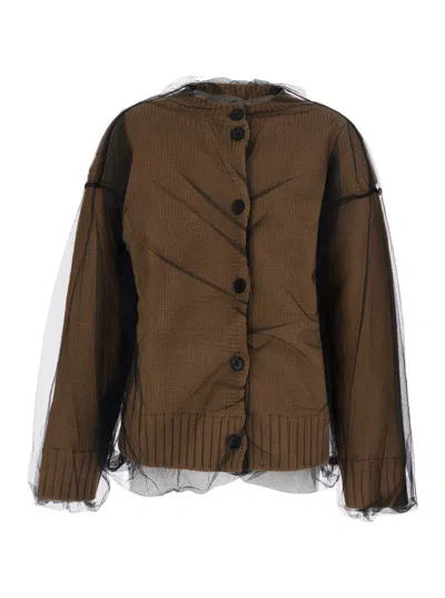 Msgm Maglia/sweater In Brown