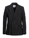 Msgm Man Suit Jacket Black Size 32 Cotton
