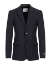 Msgm Man Blazer Midnight Blue Size 38 Virgin Wool, Elastane