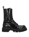 Msgm Man Boot Black Size 6 Leather In Black