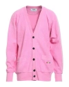 Msgm Man Cardigan Pink Size Xl Cotton In Pink