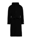 Msgm Man Coat Black Size 40 Virgin Wool, Polyamide In Black