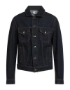 Msgm Man Denim Outerwear Blue Size 42 Cotton