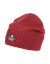 Msgm Man Hat Burgundy Size Onesize Merino Wool, Acrylic In Red