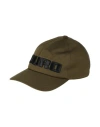 Msgm Man Hat Military Green Size Onesize Cotton, Elastane