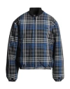 Msgm Man Jacket Azure Size 42 Polyester, Cotton In Blue