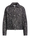 Msgm Man Jacket Black Size 38 Cotton In Black