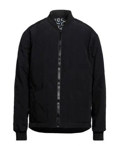 Msgm Man Jacket Black Size 40 Polyamide