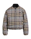 Msgm Man Jacket Black Size 42 Polyester, Cotton In Multi